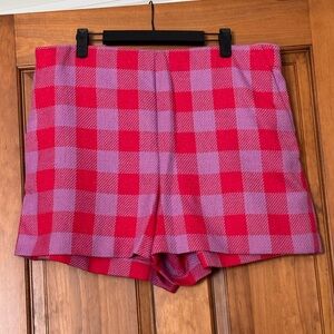 Pink plaid Ann Taylor shorts